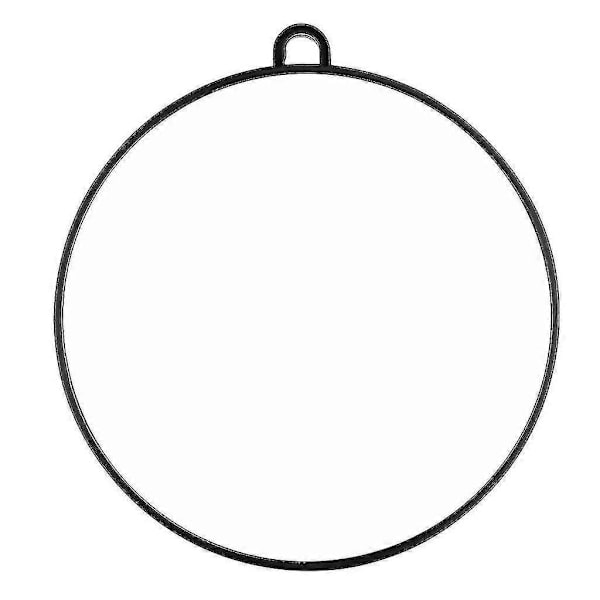 Stor Professionell Frisör Handhållen Salong Rund Spegel 10' Diameter Svart Zekai