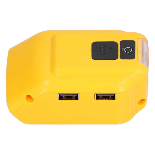 Batteriladeradapterkonverter LED-arbeidslys for 14V‑22V USB-lading DC12V-utgang DCB090 med 12VDC-hull