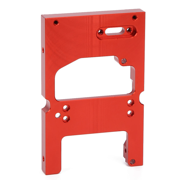 Til WPL-system 1:16 RC-bil Metalstyring Motor Servo Fastgørelsesbase Monteringsbeslag Rød