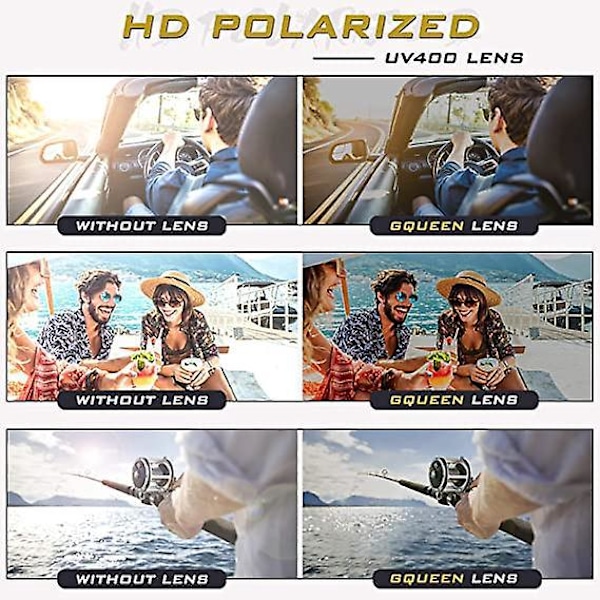 Runde polariserede retro solbriller i metal - UV400-beskyttelse, unisex