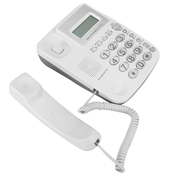 AEQ96761 Krystalknapper Husholdningskontor Hjem Telefon Fastnet Udstyr Hvid