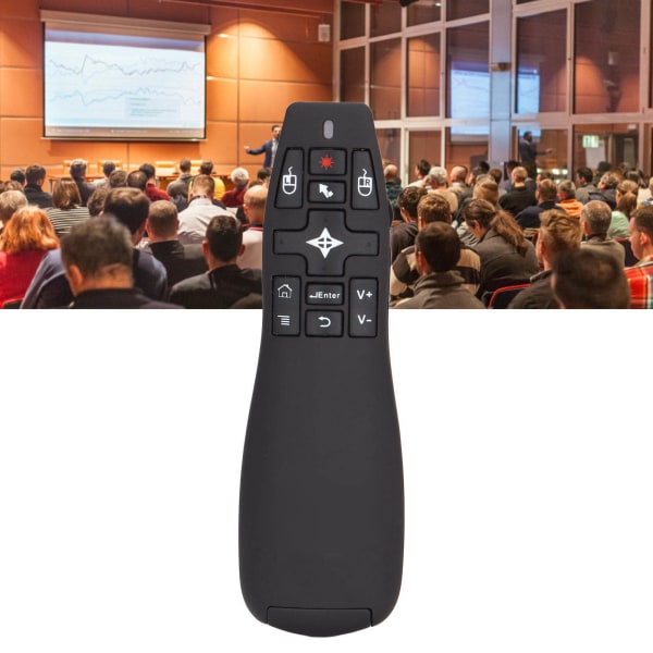 Presentation Clicker USB 2.4GHz med Air Mouse-funktion Smidig drift Trådlös presentatörsfjärrkontroll för möte