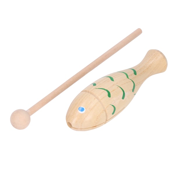 Percussion Instrument Fisk Formet Bærbart Træ Musikinstrument til Børn Småbørn Træ Farve