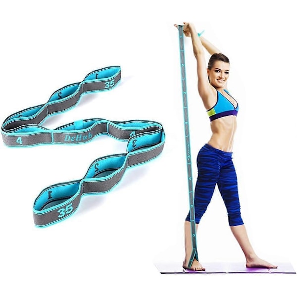 Träningsband, Elastiska Träningsband, Elastiskt Motståndsband för Vuxna Latin Yoga Pilates
