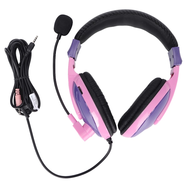 BH3688 kablet headset 3,5 mm hybrid multifunktionsstik med omnidirektionel mikrofon understøttelse til XBOX til PS4Pink Purple