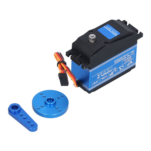 SPG3870HV‑180 asteen alumiiniseosvaihdeservo 1:5 kauko-ohjattaviin autoihin ja veneisiin