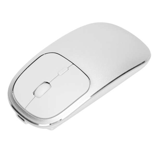 Trådløs mus 2.4GHz metall holdbar bærbar slank design oppladbar justerbar DPI kontormus med USB-mottaker
