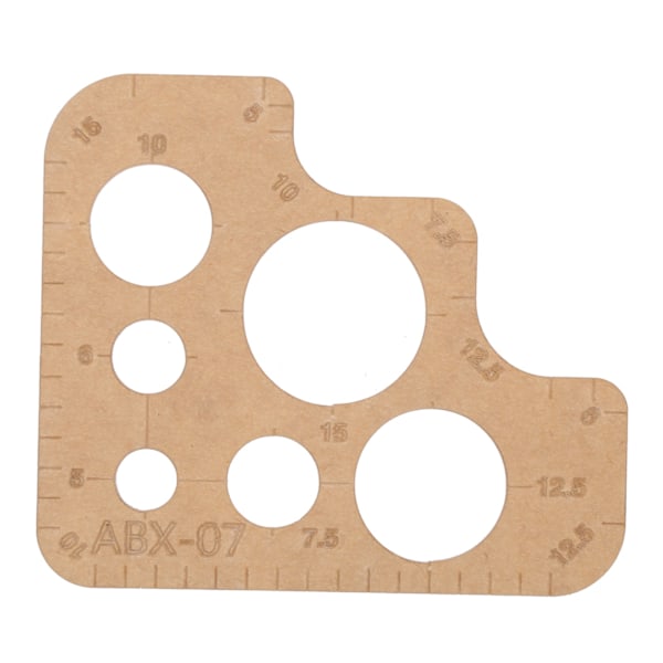 Akryylimalli DIY läpinäkyvä pyöreä viivain stencil leikkaustyökalut suojakerroksella käsityölahjaan