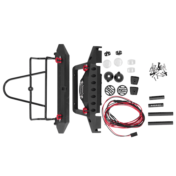 RC Front Rear Bumper Set 1/10 Klatrebil for SCX10 III/AXI03007/TRX4/SCX10 90046/Wrangler