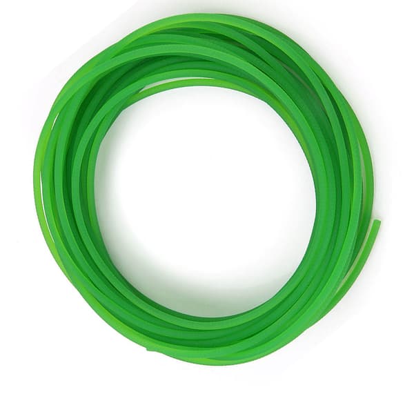 Grønt PU Polyuretan Rundbelte med Røff Overflate for Drivtransmisjon (4mm*10m)