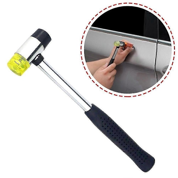 25mm Mini Gummihammare Dubbelhuvud Mjuk Hammare Multifunktionella Handverktyg För Glasning Fönster Smycken