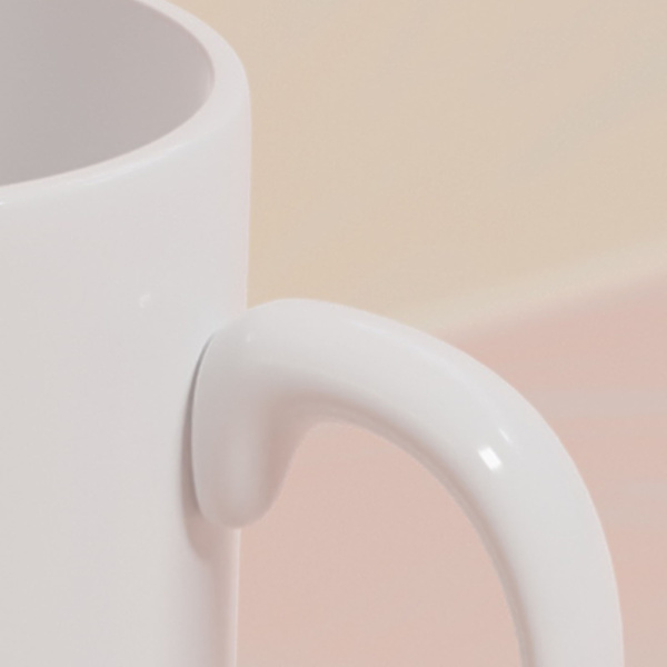 Word Keramisk Krus Minimalistisk Bred Mund Word Kaffe Krus til Spil Tema 8.1x8.1x9.5cm CCP324