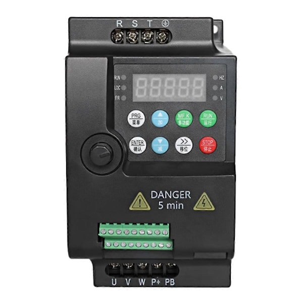 Inverter 220V Frekvensomriktare 0.75KW Frekvensomvandlare