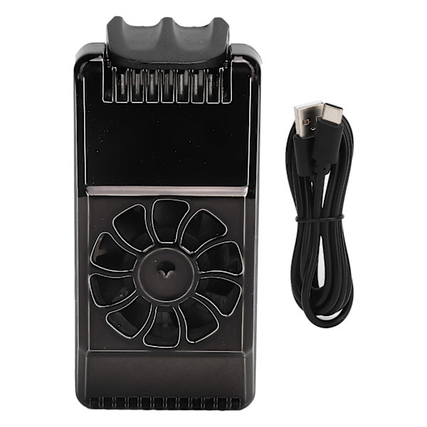 X1A Universal Aluminiumlegering Fan Radiator Mobiltelefon Varmeafledning Telefon TilbehørSort