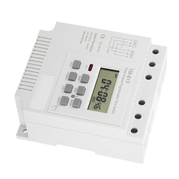 TM-163 Trefas 380V Smart Digital Veckoprogrammerbar Kontroll Strömbrytare