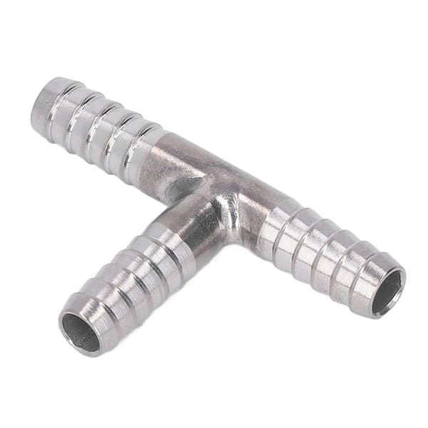 Barb Tee 3-vejs rustfrit stål god tætning stærk slange Barb Tee til flydende gas 8 mm diameter