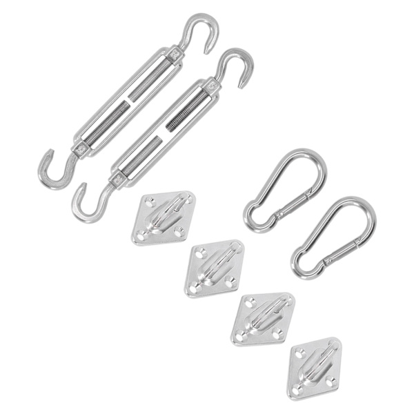 Solsejl Hardware Kit Baldakin Installation Spænde Sæt til Rektangel og Firkantet Markise 5mm