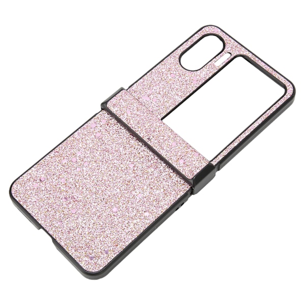 Flip Screen phone case Slitstarkt glitterdesign med perfekt passform Lätt att rengöra cover för Oppo Find N2 Flip Pink