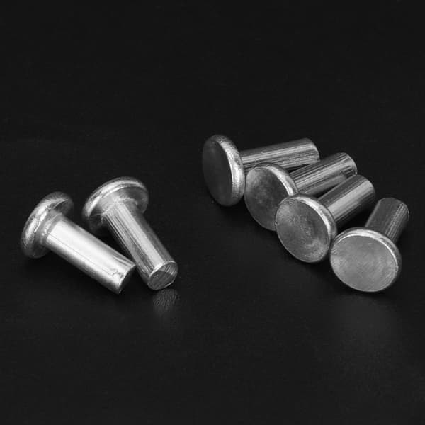 100 stk. GB867 M4 Fladt Hoved Aluminium Nitter Fladt Hoved Solid Nitte (M4 * 12)