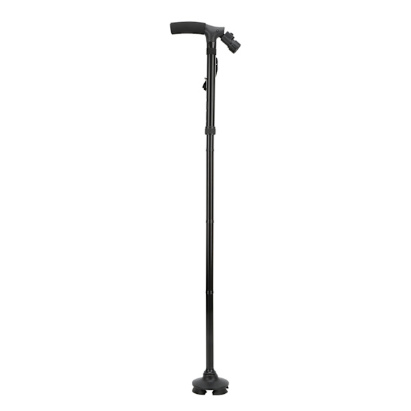 Hopfällbar vandrare käpp hand promenadkäpp hopfällbar promenadkäpp med LED-ljus för äldre män kvinnor