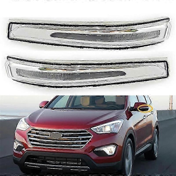 Vasen sivupeilin vilkku LED-valo 87613B8000, yhteensopiva Hyundai Santa Fe:n kanssa