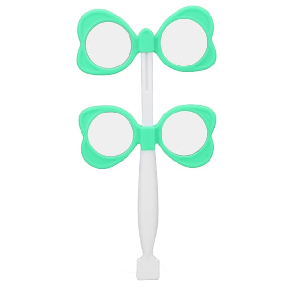 Optisk Flipper Grøn Optometri Plastik Flip Linse med 5 Synstestkort til Nær Synstest ±200