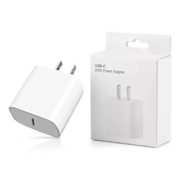 USB C-lader 20W PD Hurtigladeblokk Type C Strømadapter for iPhone 12 11 Pro Xmax US-plugg Hvit