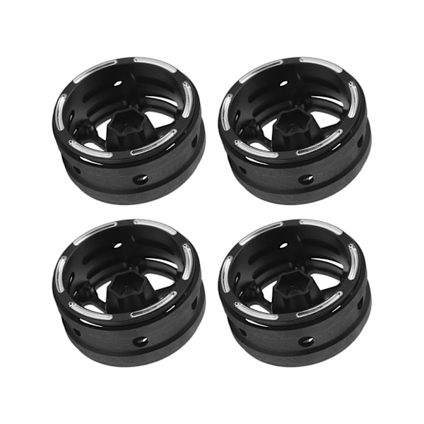 4 st Hub RC-hjulnav 1,9 tum Fjärrkontroll Kolfiber Svart Hjulnav för Axial 1/10 RC Bil Typ 1