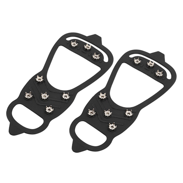 1 par 8-tandet udendørs snevandringssøm Crampons AntiSlips issko pigge dækker (L)