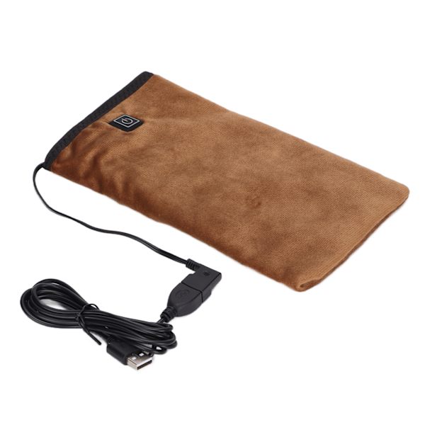 Lämmitetty Beauty Hand Rukkaset USB 3 Asetukset Electric Lämmityskäsineet SPA Hand CareRuskea