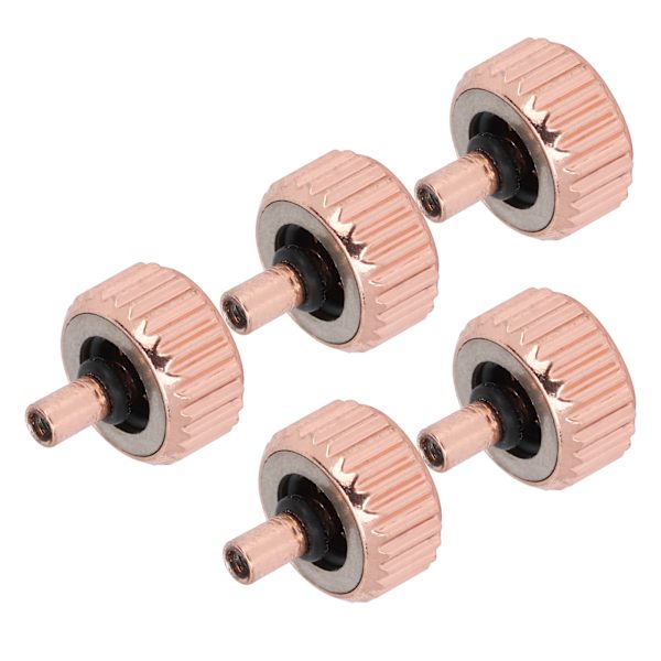 5 stk profesjonelle erstatningsurkrone i roségull, tilbehør for reparasjon av urkrone, 5,5 mm / 0,22 tommer