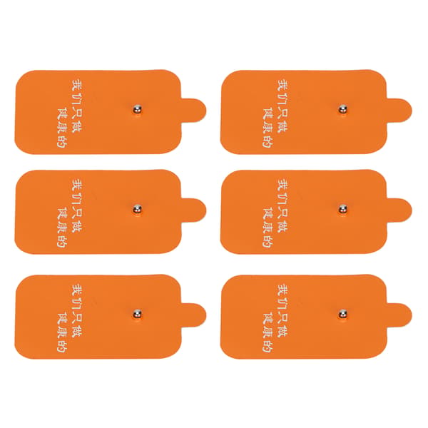 10 stk. Snap Elektrode Pad Genanvendelig Erstatning Elektrode Patch Tilbehør til TENS Massager Orange
