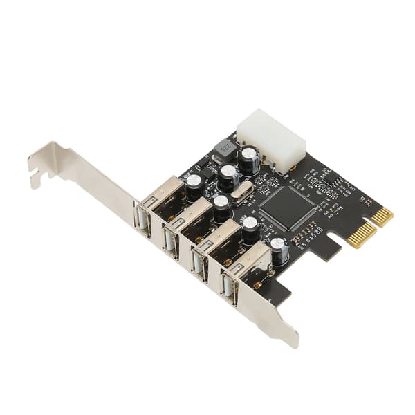 PCI E til USB-utvidelseskort Hub 4 USB2.0-porter Støtter Hot Plug Intern USB-hub for Windows 10 8 7 for Linux for OS X