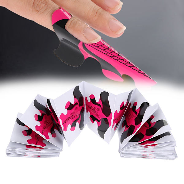100 kpl kynsilomakkeet kynsien pidennykseen UV Builder -paperialusta Nail Art -tarvikkeet