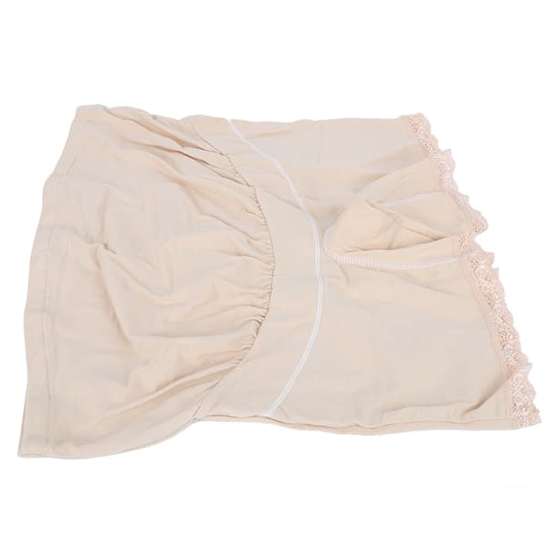 Gravid Kvinna Hög Midja Säkerhetstrosor Mjuka Elastiska Justerbara Boyshorts Underkläder Hudfärg XL