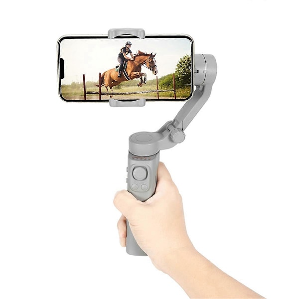 F5 3-axlig handhållen stabilisator med ansiktsspårning för korta videor