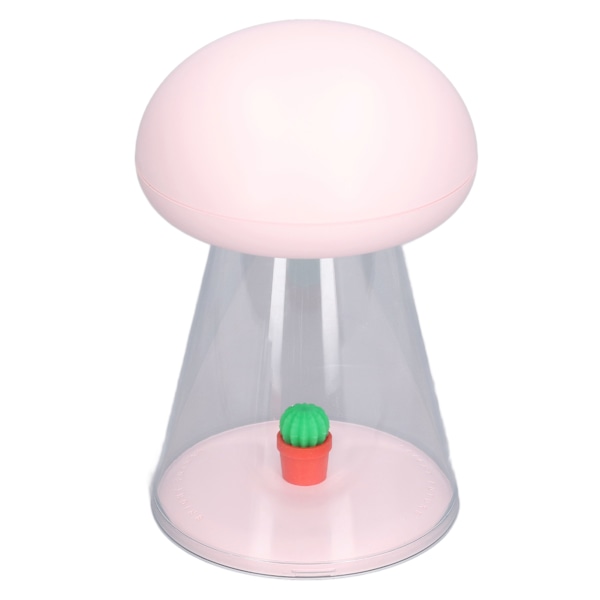 Natlampe 7 farver nem bærbar genopladelig batteri USB opladning dejlig form baby søvn natlysPink