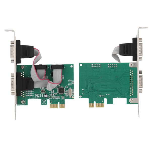 2 Port 2*RS-232 Seriel Port COM til PCI-E PCI Express Kort Adapter Konverter