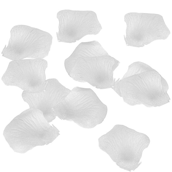 8 poser 120 stk/pose kunstige kronblader NonWoven falske kronblader familie bryllupsfest dekorasjoner (hvit)