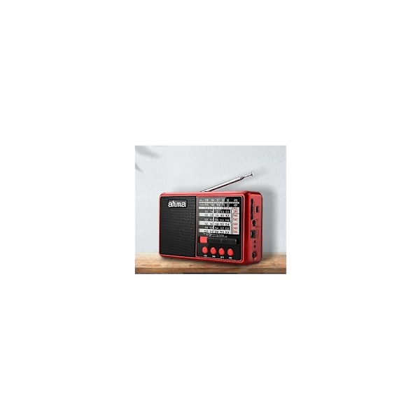 A10 Semiconductor Radio Senior Ny Bærbar Full Band Lading Profesjonell Plug-in Kort Rød