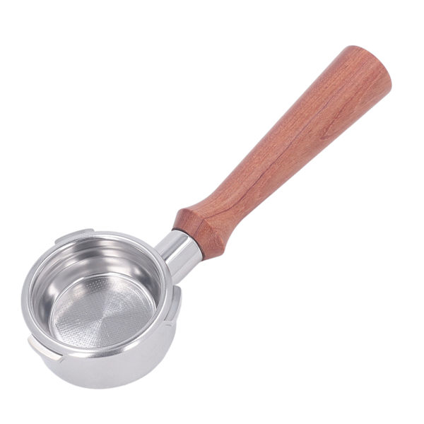 58mm Pohjaton Portafilter Massiivipuukahva Ruostumattomasta Teräksestä Valmistettu Suodatin Irrotettava 3 Korva Kahvi Portafilter Barsetto F Brasilialaiselle Ruusupuulle