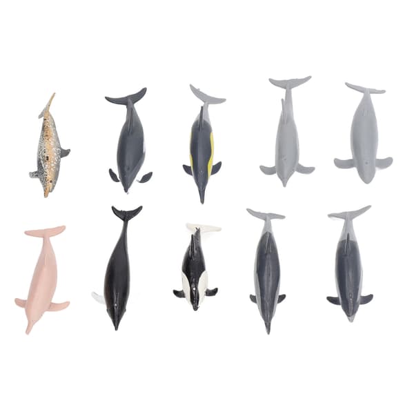 10 stk. Delfin Model Legetøj Børns Leg Simulation Ocean Dyr Figurer Statisk Ornament