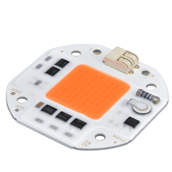 LED COB Chip Grow Light Bead LED-moduuli 110 V koko spektri 380–800 NM tee-se-itse kasvien kasvulle 100 W
