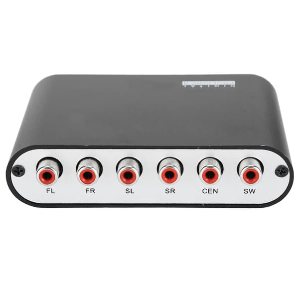 AY42A 2.0 DTS 5.1 Metal Audio Decoder Analog SPDIF Coaxial til RCA DTS AC3 Audio Decoder