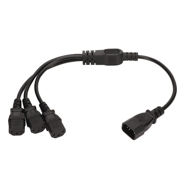 IEC 320 C14 til 3 X C13 Strømkabel Universal 1 til 3 IEC 320 C14 Han til 3 X C13 Hun Y Splitter Strømadapterkabel