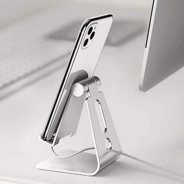 Mobiltelefon- og nettbrettstativ i aluminium