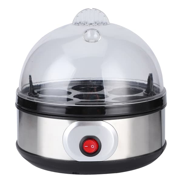 Mini Multifunksjonell Eggkoker i Rustfritt Stål Liten Frokostmaskin 220‑240V EU-plugg
