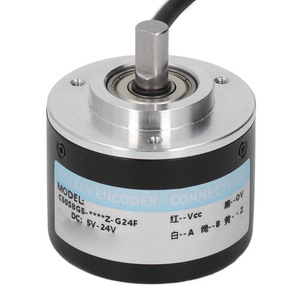 2-fase inkrementell rotasjonskoder 50 mm ytre diameter IP50 PNP rotasjonskoder DC5-24V 500P/R