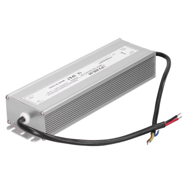 BERM LED-driver elektronisk 200W vanntett strømforsyning transformatoradapter LPV-200-24 DC24V