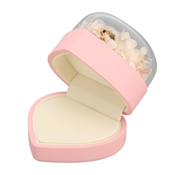Rose Flower Box Hjerteformet Langvarig Flip Red Rose Flower Box for Valentinsdag Rosa